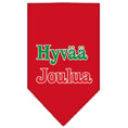 Load image into Gallery viewer, Christmas Pet and Dog Bandana Screen Printed, "Hyvää Joulua"
