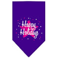 Load image into Gallery viewer, Christmas Pet and Dog Bandana Screen Printed, "Scribble Happy Holidays"