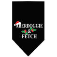 Load image into Gallery viewer, Christmas Pet and Dog Bandana Screen Printed, "Aberdoggie Christmas"