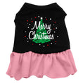 Load image into Gallery viewer, Christmas Pet Dress Screen Printed, "Scribble Merry Christmas"