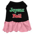 Load image into Gallery viewer, Christmas Pet Dress Screen Printed, "Joyeux Noel"