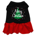 Load image into Gallery viewer, Christmas Pet Dress Screen Printed, "Scribble Merry Christmas"