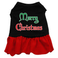 Load image into Gallery viewer, Christmas Pet Dress Screen Printed, "Merry Christmas"