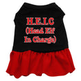 Load image into Gallery viewer, Christmas Pet Dress Screen Printed, "Head Elf In Charge"