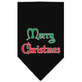 Load image into Gallery viewer, Christmas Pet and Dog Bandana Screen Printed, "Merry Christmas"