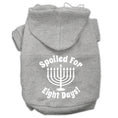 Load image into Gallery viewer, Hanukkah Pet Hoodie Screen Printed, "Spoiled For Eight Days"