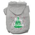 Load image into Gallery viewer, Christmas Pet Hoodie Screen Printed, "Scribble Merry Christmas"