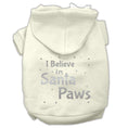 Load image into Gallery viewer, Christmas Pet Hoodie Screen Printed, "I Believe In Santa Paws"