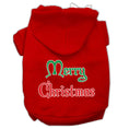 Load image into Gallery viewer, Christmas Pet Hoodie Screen Printed, "Merry Christmas"