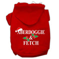 Load image into Gallery viewer, Christmas Pet Hoodie Screen Printed, "Aberdoggie & Fetch"