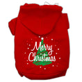 Load image into Gallery viewer, Christmas Pet Hoodie Screen Printed, "Scribble Merry Christmas"