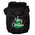 Load image into Gallery viewer, Christmas Pet Hoodie Screen Printed, "Scribble Merry Christmas"