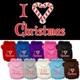 Load image into Gallery viewer, Christmas Pet Hoodie Screen Printed, "I Heart Christmas"