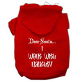 Load image into Gallery viewer, Christmas Pet Hoodie, "Dear Santa, I Went With Naughty"
