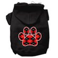 Load image into Gallery viewer, Pet Hoodie "Red Argyle Paw"