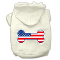 Load image into Gallery viewer, Pet Hoodie "Bone Shaped American Flag"