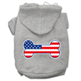Load image into Gallery viewer, Pet Hoodie "Bone Shaped American Flag"