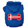 Load image into Gallery viewer, Pet Hoodie "Bone Shaped Denmark Flag"