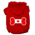 Load image into Gallery viewer, Pet Hoodie "Bone Shaped Canadian Flag"