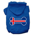 Load image into Gallery viewer, Pet Hoodie "Bone Shaped Iceland Flag"
