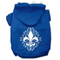 Load image into Gallery viewer, Pet Hoodie "Henna Fleur De Lis"