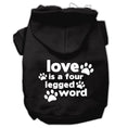 Load image into Gallery viewer, Pet Dog & Cat Hoodie Screen Printed, "Love Is A Four Legged Word"
