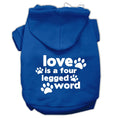 Load image into Gallery viewer, Pet Dog & Cat Hoodie Screen Printed, "Love Is A Four Legged Word"
