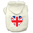 Load image into Gallery viewer, Pet Hoodie "British Flag Heart"