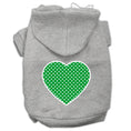 Load image into Gallery viewer, Pet Hoodie "Green Swiss Dots Heart"