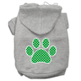 Load image into Gallery viewer, Pet Hoodie "Green Swiss Dots Paw"