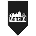 Load image into Gallery viewer, Pet and Dog Bandana Screen Printed, "Amsterdam Skyline"