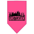 Load image into Gallery viewer, Pet and Dog Bandana Screen Printed, "Amsterdam Skyline"