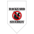 Load image into Gallery viewer, Pet and Dog Bandana Screen Printed, "Backyard Security"
