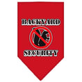 Load image into Gallery viewer, Pet and Dog Bandana Screen Printed, "Backyard Security"