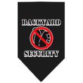 Load image into Gallery viewer, Pet and Dog Bandana Screen Printed, "Backyard Security"