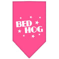Load image into Gallery viewer, Pet and Dog Bandana Screen Printed, "Bed Hog"