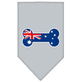 Load image into Gallery viewer, Pet and Dog Bandana Screen Printed, "Bone Shaped Australian Flag"