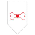 Load image into Gallery viewer, Pet and Dog Bandana Screen Printed, "Bone Shaped Flag Japan"
