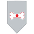 Load image into Gallery viewer, Pet and Dog Bandana Screen Printed, "Bone Shaped Flag Japan"