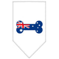 Load image into Gallery viewer, Pet and Dog Bandana Screen Printed, "Bone Shaped Australian Flag"