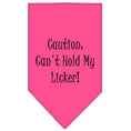 Load image into Gallery viewer, Pet and Dog Bandana Screen Printed, "Caution: Can't Hold My Licker"