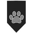 Load image into Gallery viewer, Pet and Dog Bandana Screen Printed, "Chevron Paw"
