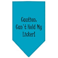 Load image into Gallery viewer, Pet and Dog Bandana Screen Printed, "Caution: Can't Hold My Licker"