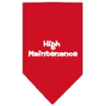 Load image into Gallery viewer, Pet and Dog Bandana Screen Printed, "High Maintenance"