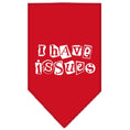 Load image into Gallery viewer, Pet and Dog Bandana Screen Printed, "I Have Issues"