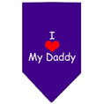 Load image into Gallery viewer, Pet and Dog Bandana Screen Printed, "I Love My Daddy"
