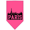 Load image into Gallery viewer, Pet and Dog Bandana Screen Printed, "Paris Skyline"