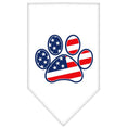 Load image into Gallery viewer, Pet and Dog Bandana Screen Printed, "Patriotic Paw"