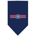 Load image into Gallery viewer, Pet and Dog Bandana Screen Printed, "Patriotic Star Paw"
