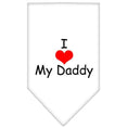 Load image into Gallery viewer, Pet and Dog Bandana Screen Printed, "I Love My Daddy"